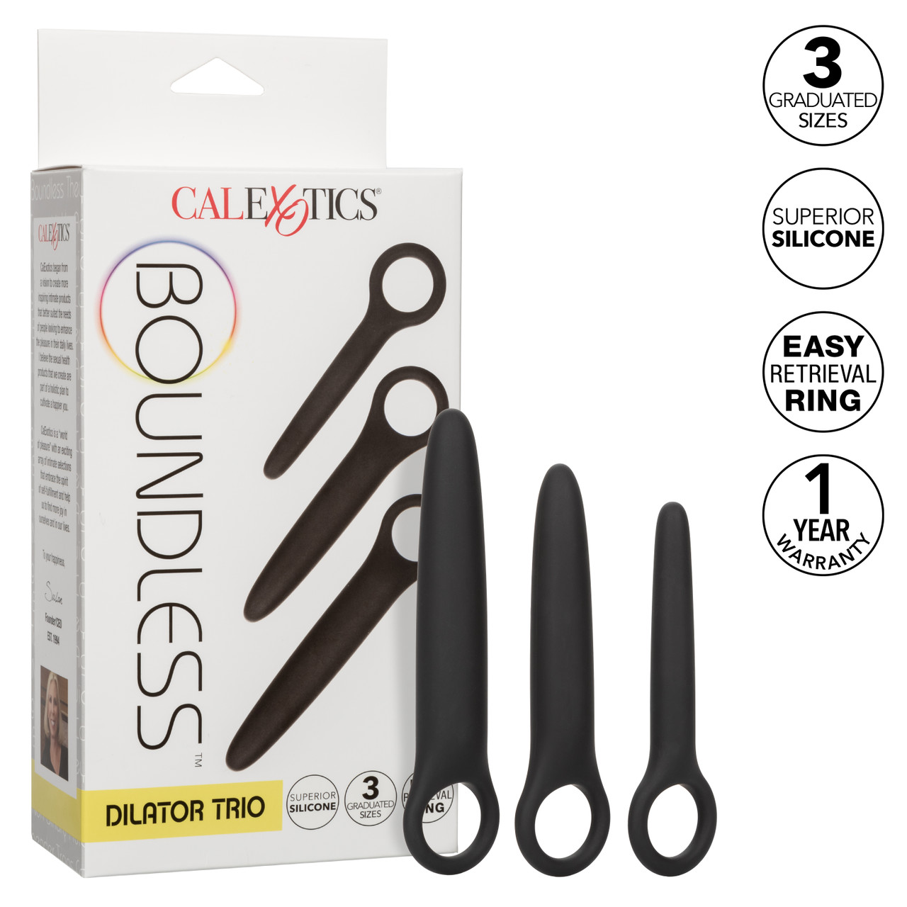 Набор из 3 анальных расширителей          BOUNDLESS DILATOR TRIO