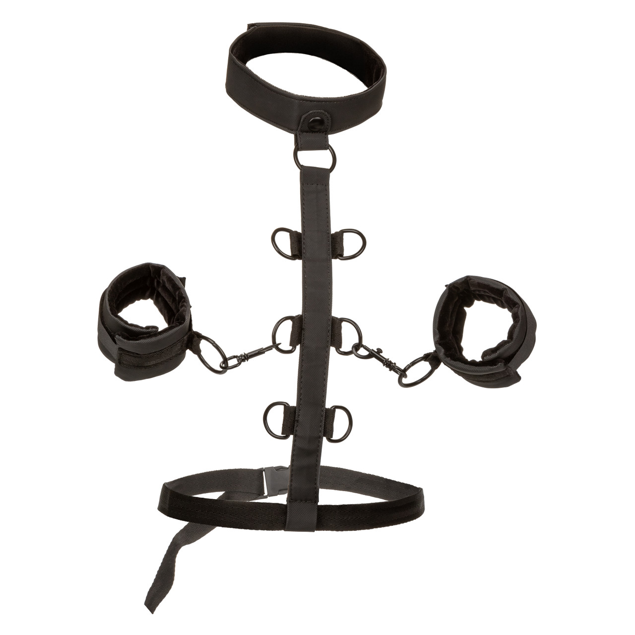 Бондаж нательный с ошейником и наручами BOUNDLESS COLLAR RESTRAINT