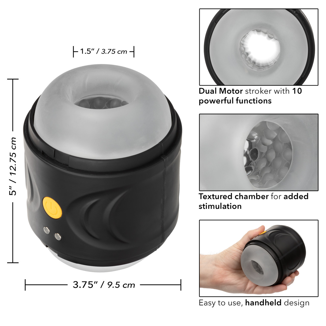 Мастурбатор с вибрацией Boundless Dual Motor Stroker