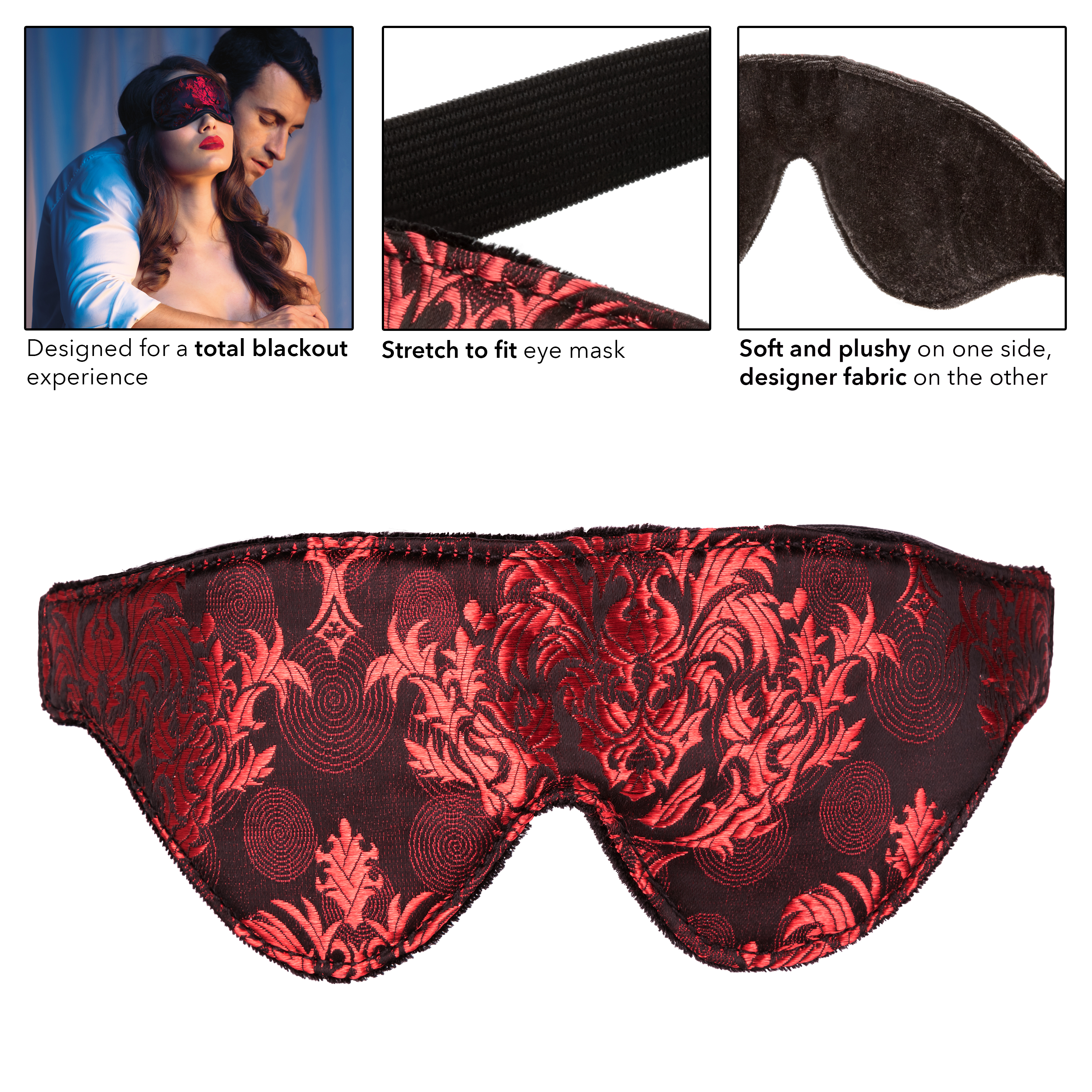 Маска на глаза закрытого типа (повязка) Scandal Blackout Eye Mask