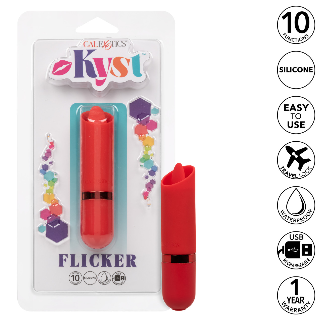 Миниатюрный клиторальный стимулятор Kyst Flicker