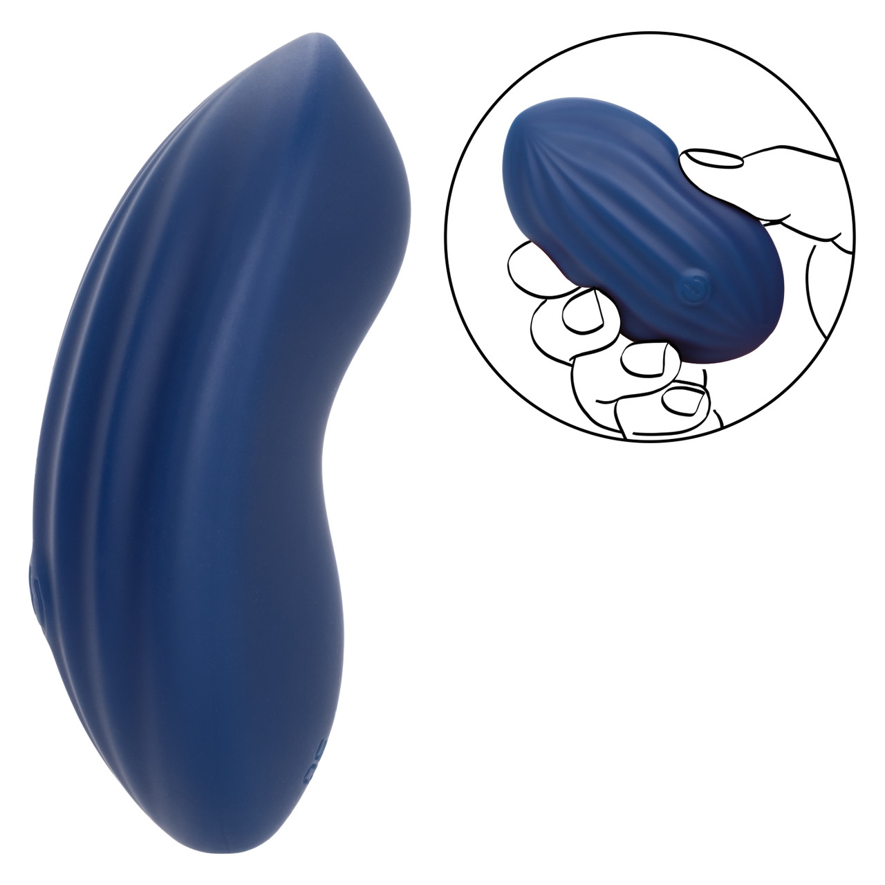Ультрамягкий универсальный вибромассажер CASHMERE VELVET CURVE из жидкого силикона