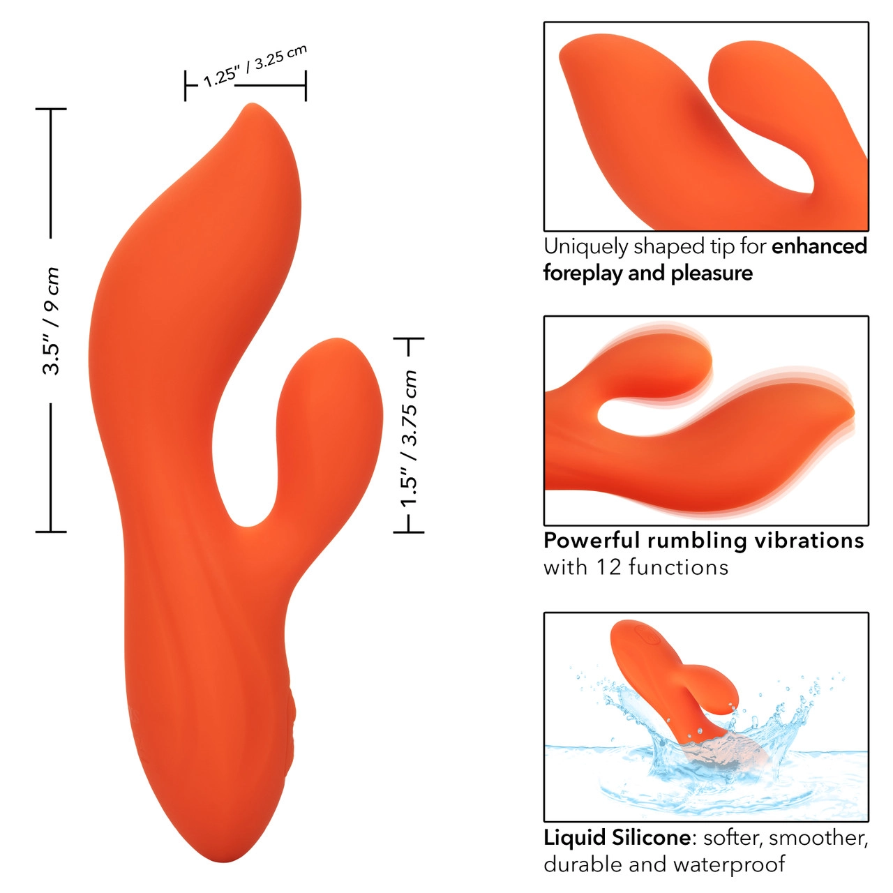 Вибратор Stella Liquid Silicone Dual Teaser