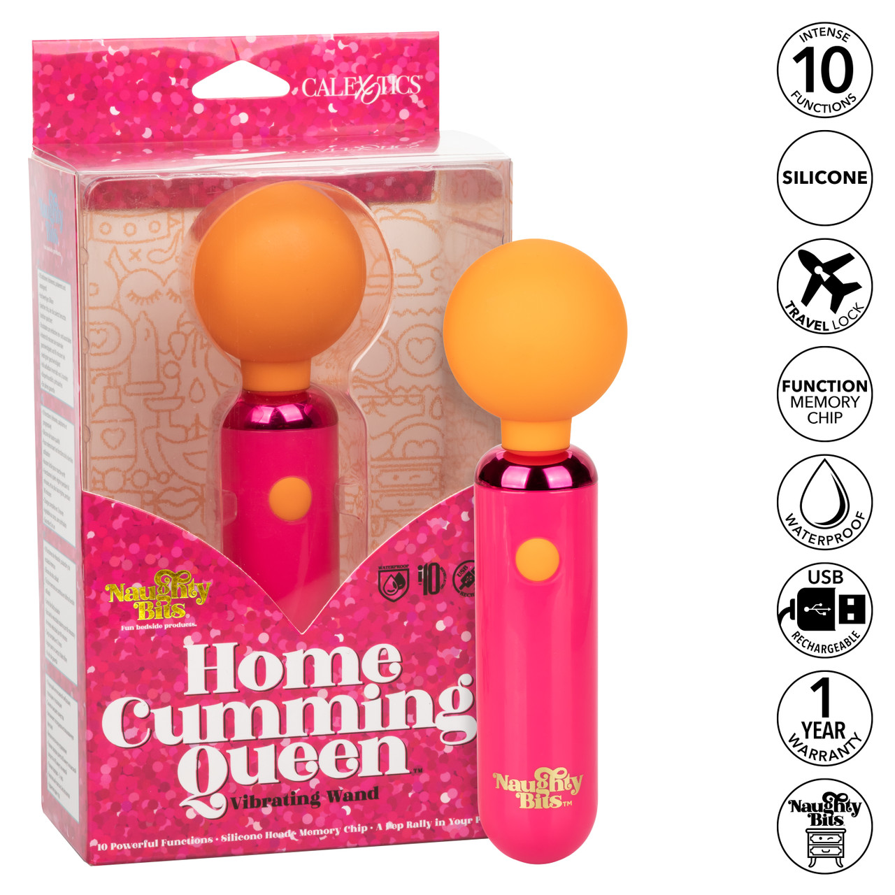 Универсальный мини-вибромассажер Naughty Bits Home Cumming Queen