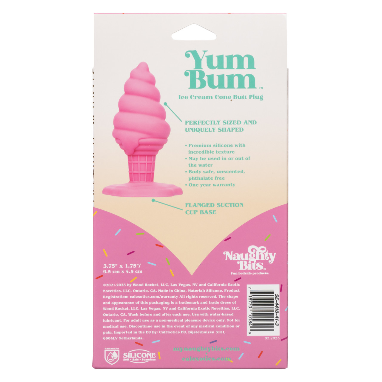 Анальная пробка в виде мороженного NAUGHTY BITS YUM BUM ICE CREAM