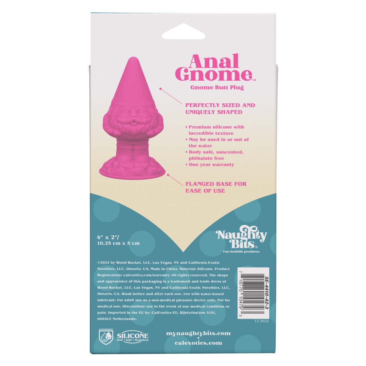 Конусовидная анальная пробка Naughty Bits Anal Gnome