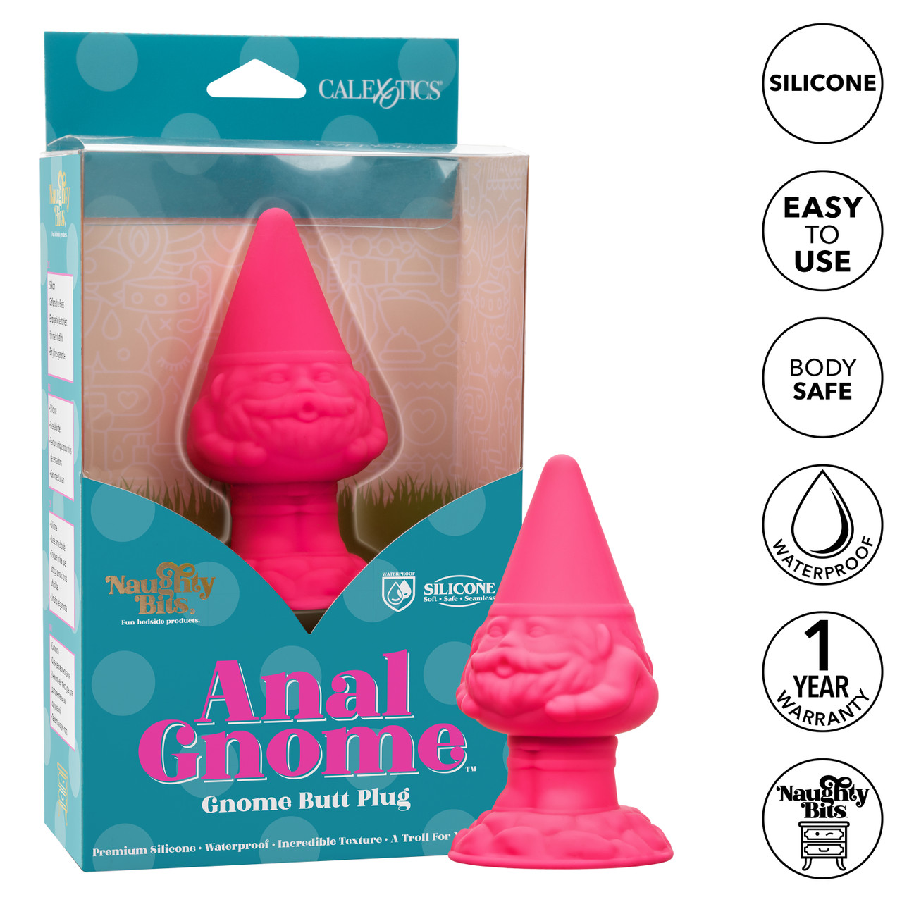 Конусовидная анальная пробка Naughty Bits Anal Gnome