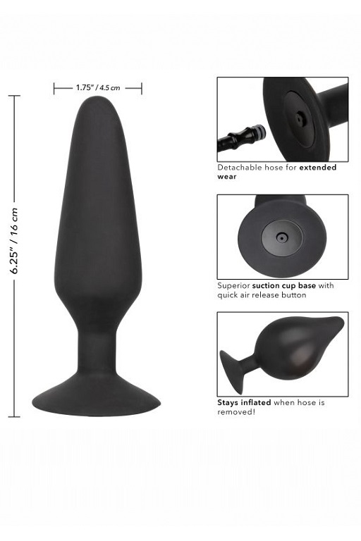 Расширяющаяся анальная пробка COLT XXXL Pumper Plug with Detachable Hose