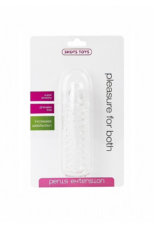 Насадка на пенис с силиконовыми шипами Realistic Spikey - Penis Extension