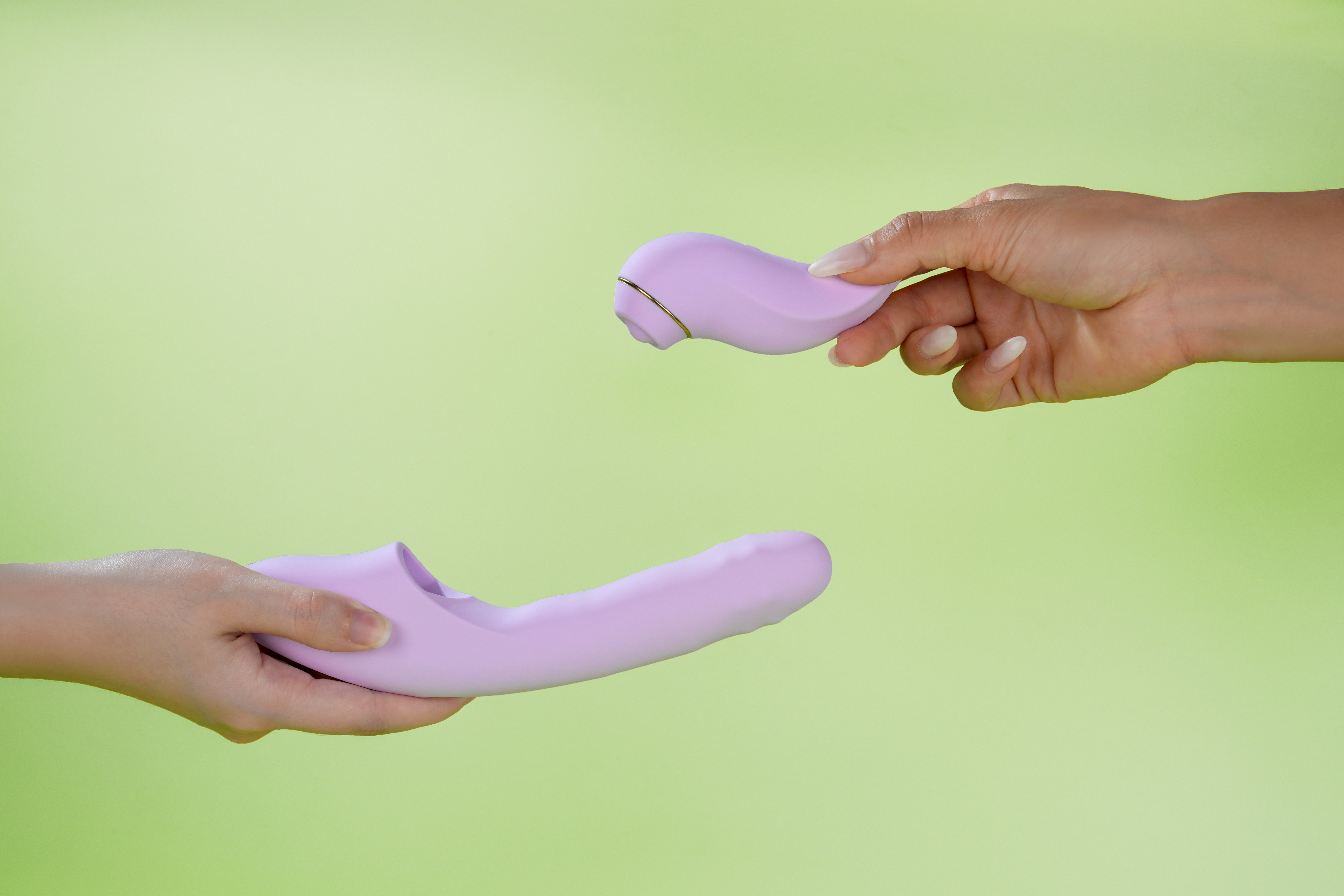 Интерактивный вибромассажёр 2в1 DuoGlow