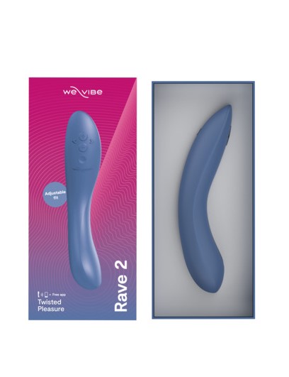 Уникальный вибромассажер We-Vibe Rave 2 Blue для стимуляции зоны G