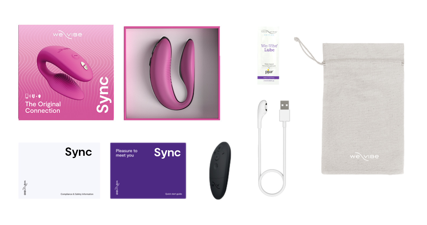 Вибромассажер для пар We-Vibe Sync 2 Pink