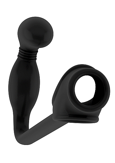 Массажер простаты с разделительным кольцом для мошенки No.2 - Butt Plug with Cockring
