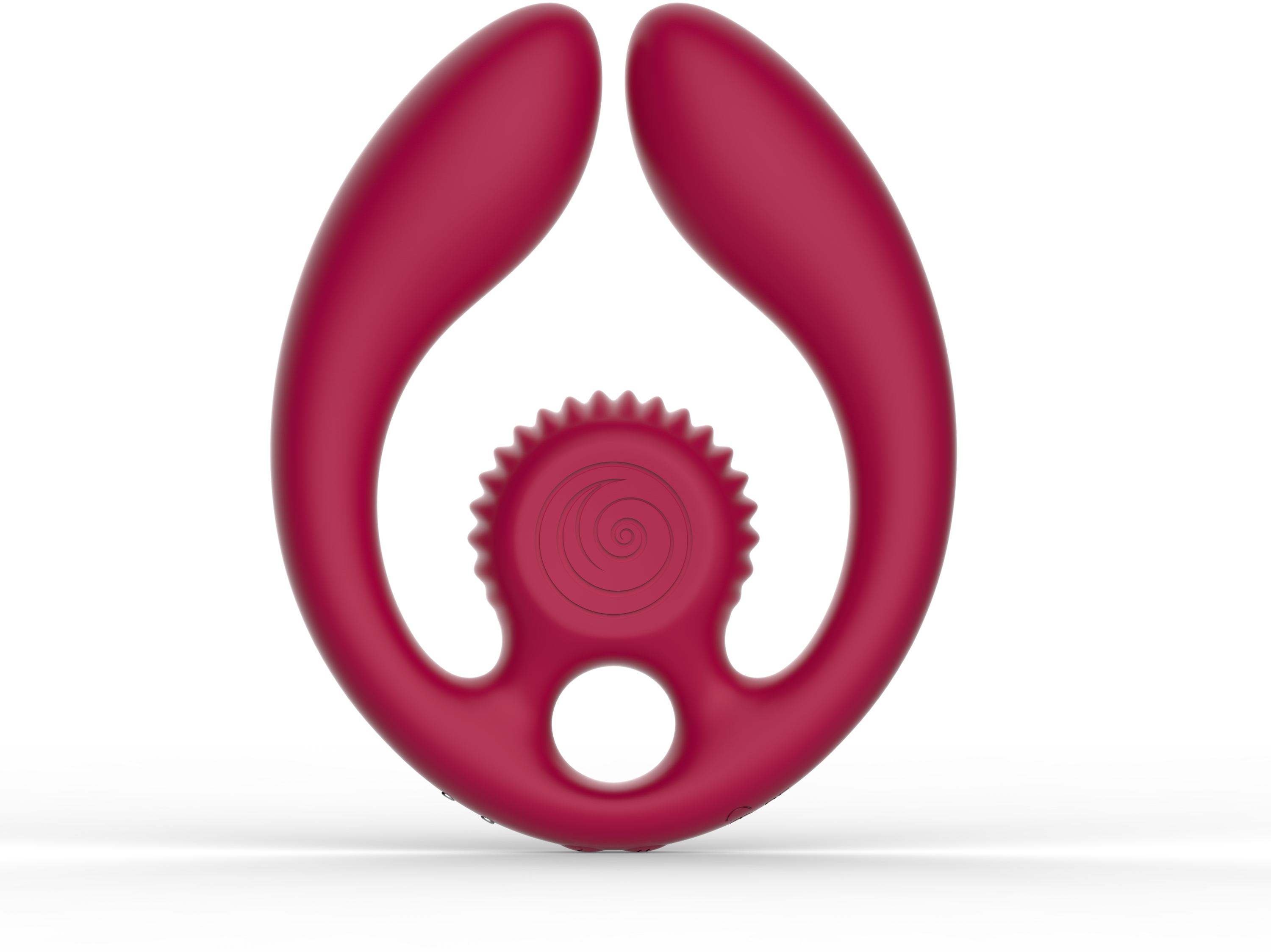 Парный вибромассажер SVibe Snail GIZI Duo, бордовый