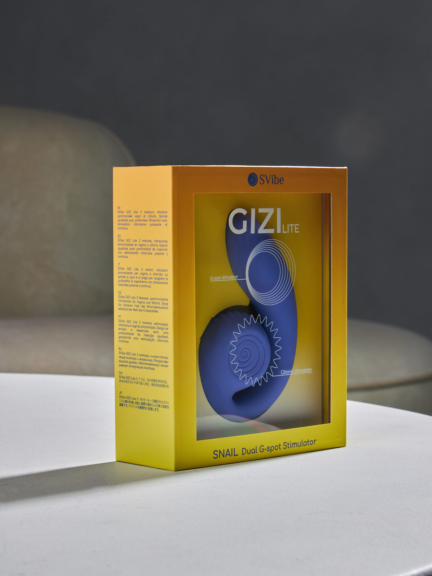 Инновационный SVibe GIZI Lite вибратор, голубой