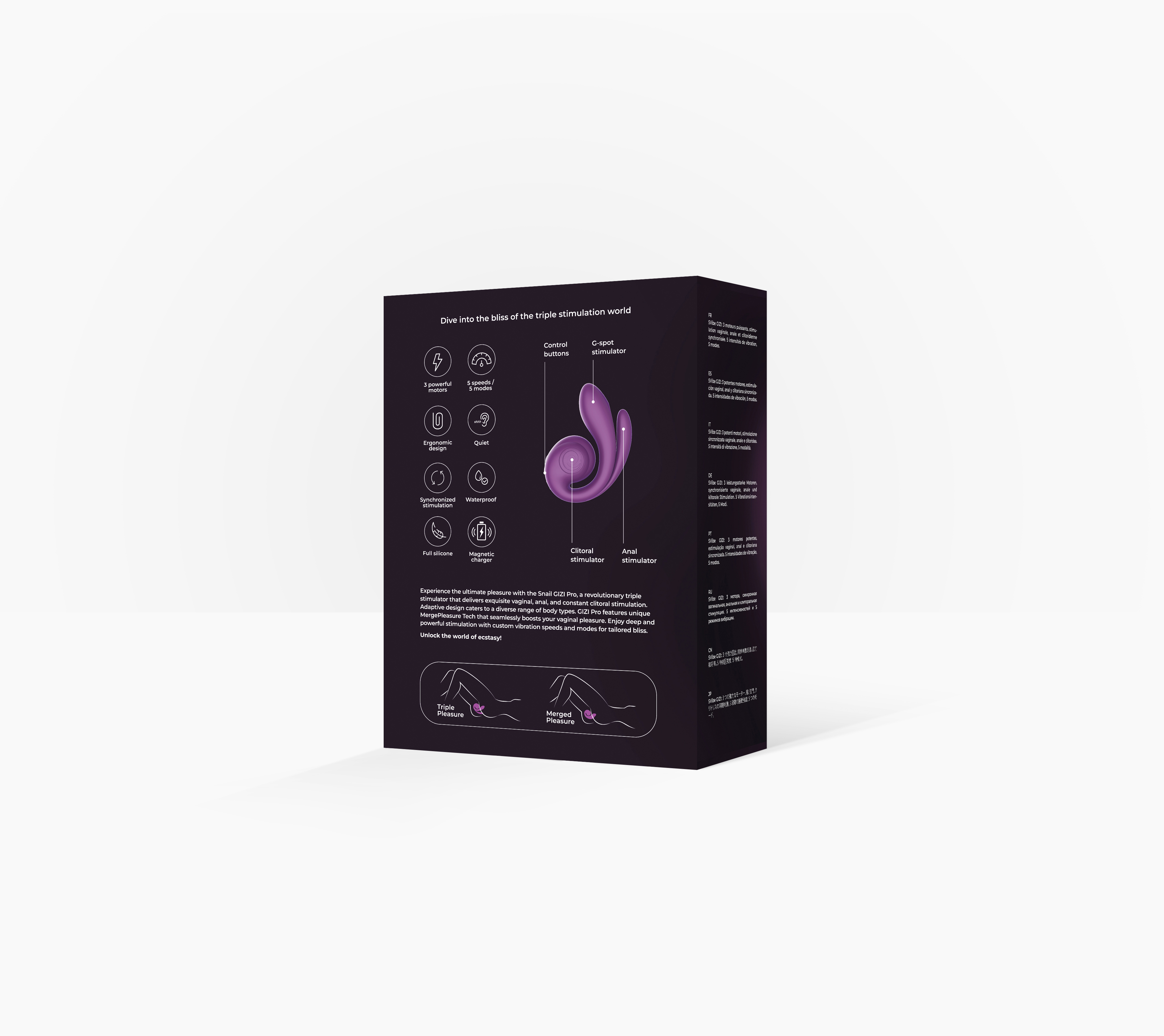 Инновационный SVibe GIZI Pro вибратор, фиолетовый