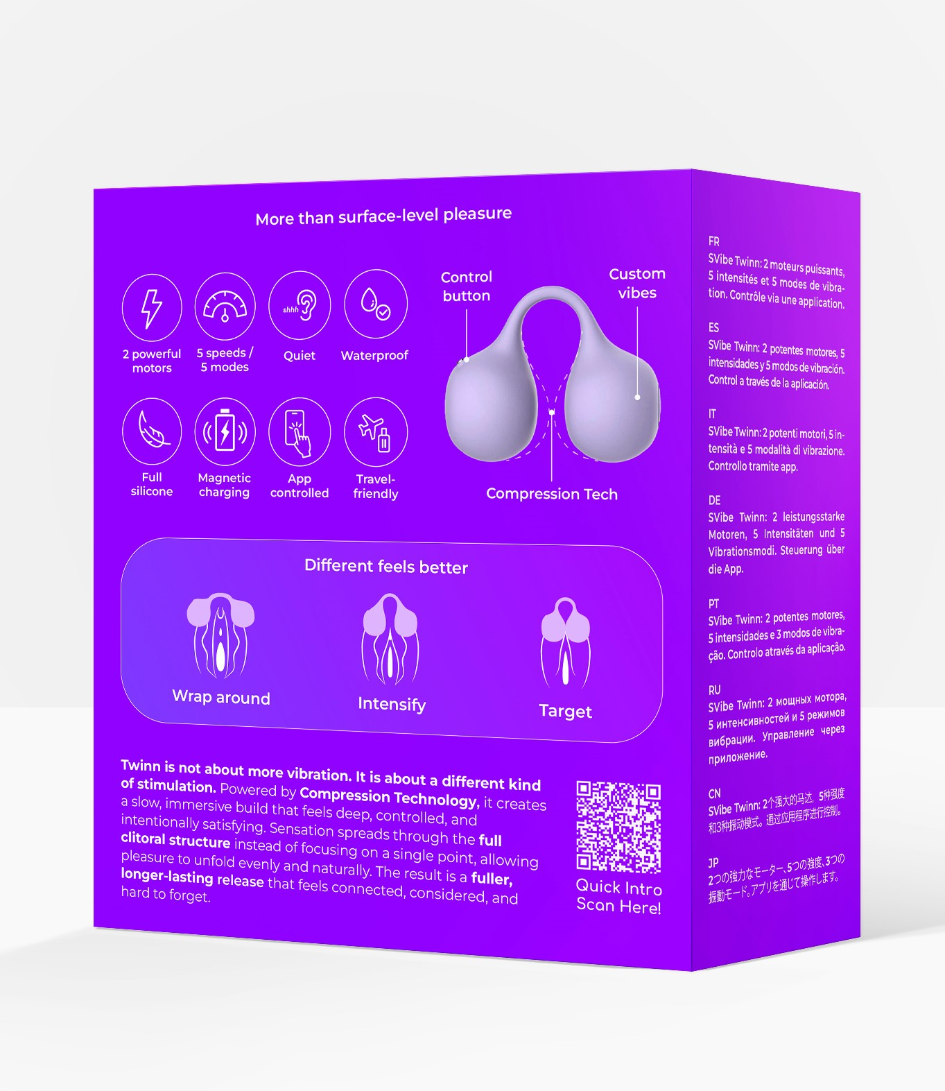 Вибромассажер  SVIBE Twinn, lilac
