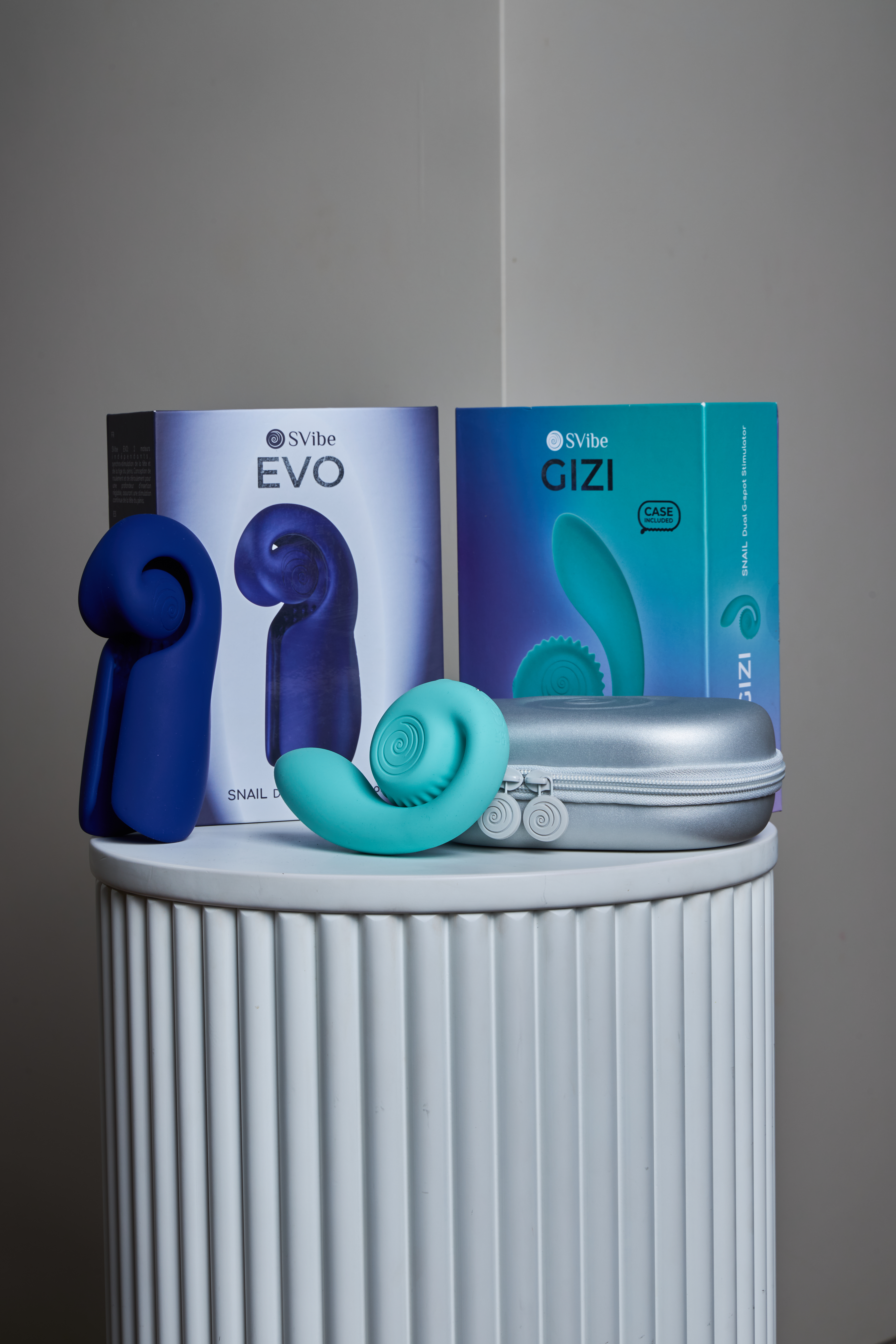 Инновационный SVibe EVO мастурбатор, синий