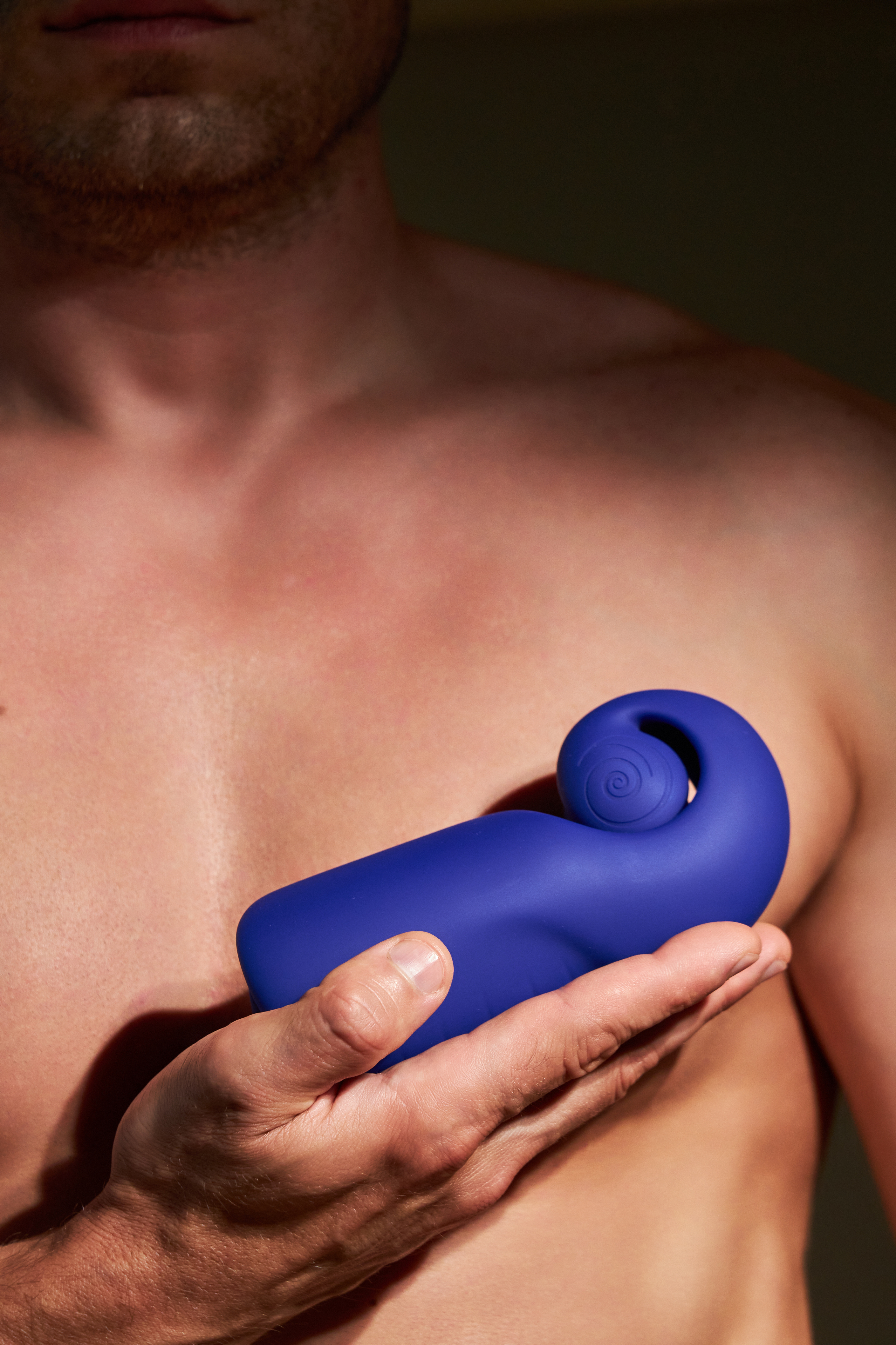 Инновационный SVibe EVO мастурбатор, синий