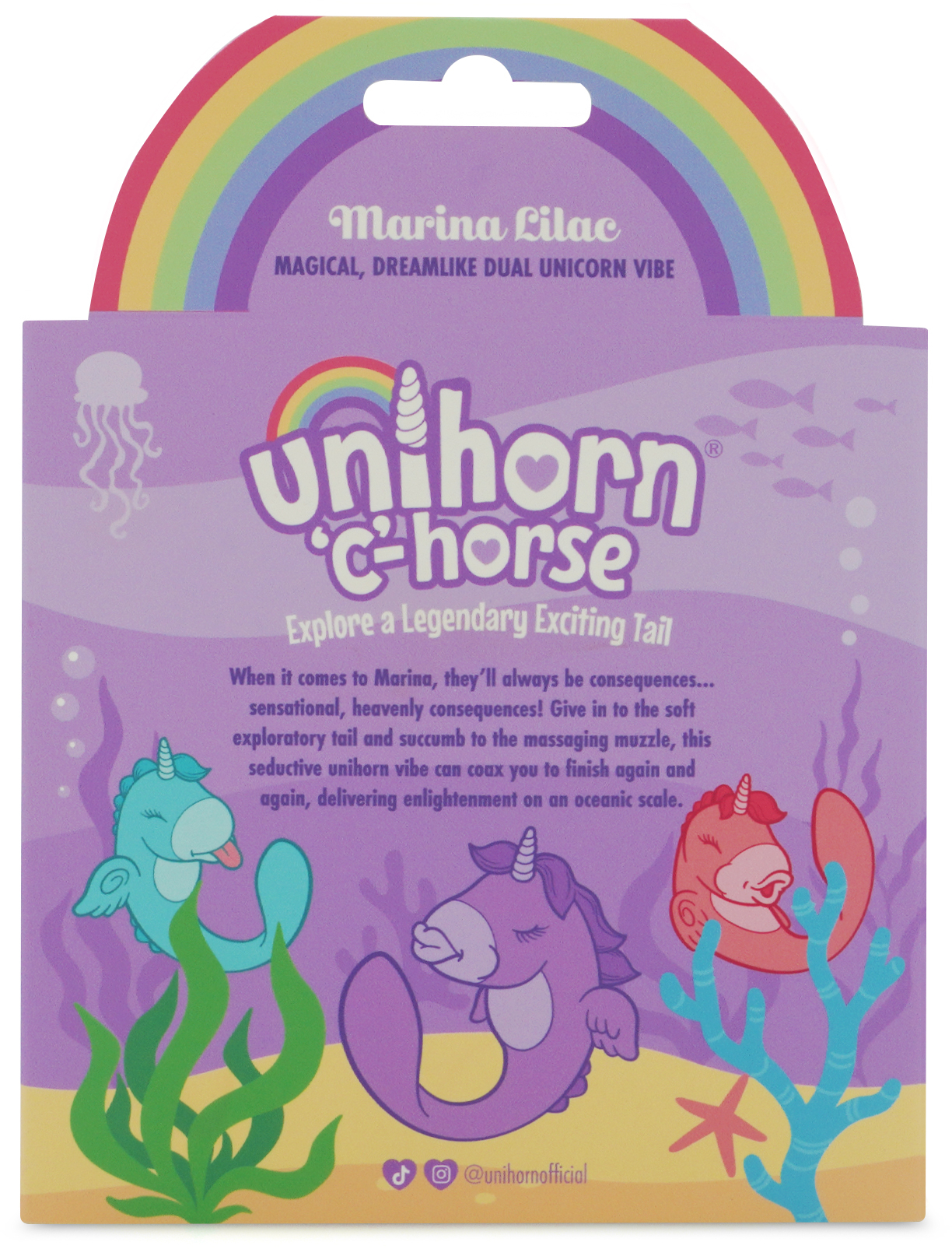Вибромассажер Unihorn - C Horse - Marina Lilac с функцией пульсации, фиолетовый