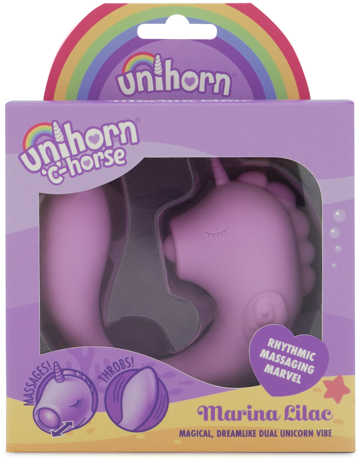 Вибромассажер Unihorn - C Horse - Marina Lilac с функцией пульсации, фиолетовый