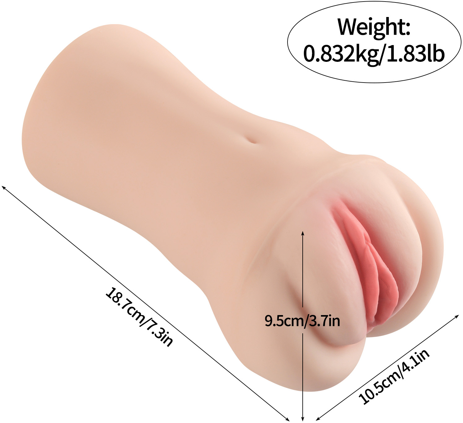 Мастурбатор Brenna Pussy в виде вагины с вибрацией